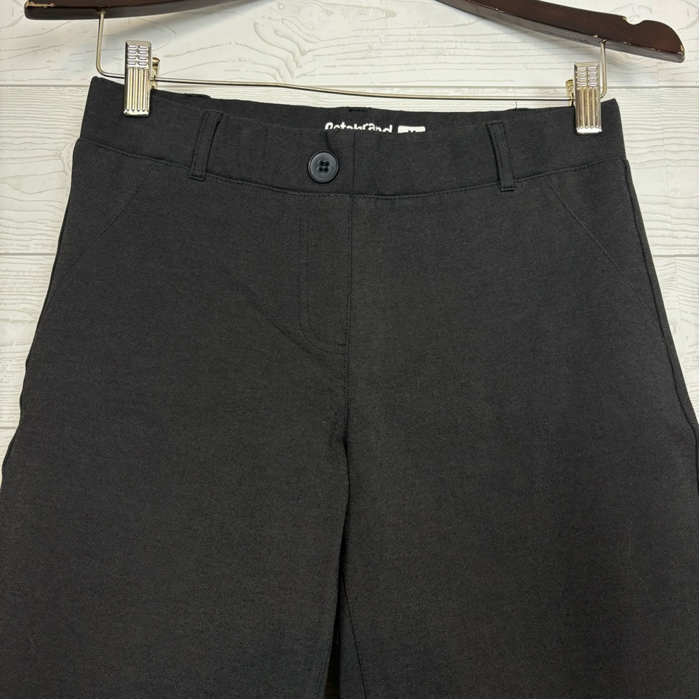 Betabrand Straight-Leg Classic Dress Yoga Pants Size Medium Petite Black/Gray - Picture 3 of 9